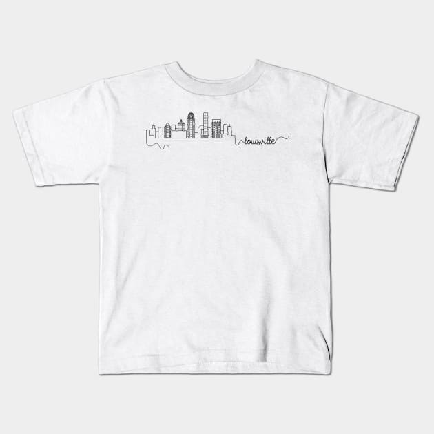 Louisville City Signature Kids T-Shirt by kursatunsal